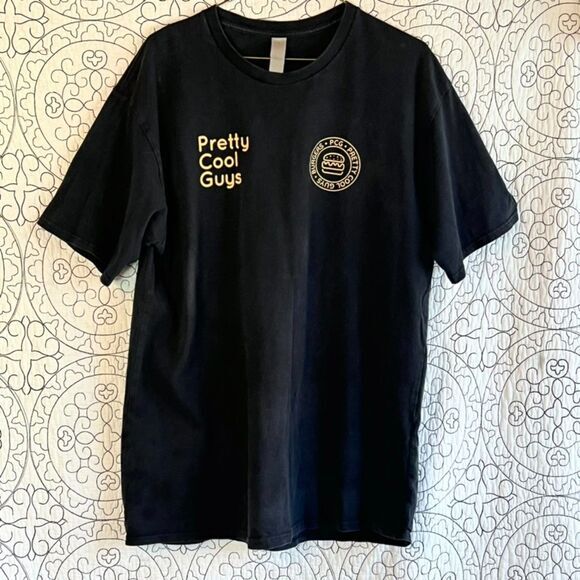 Save the Bacon T Shirt Black Yellow XL Vegan Vegetarian - Picture 2 of 6